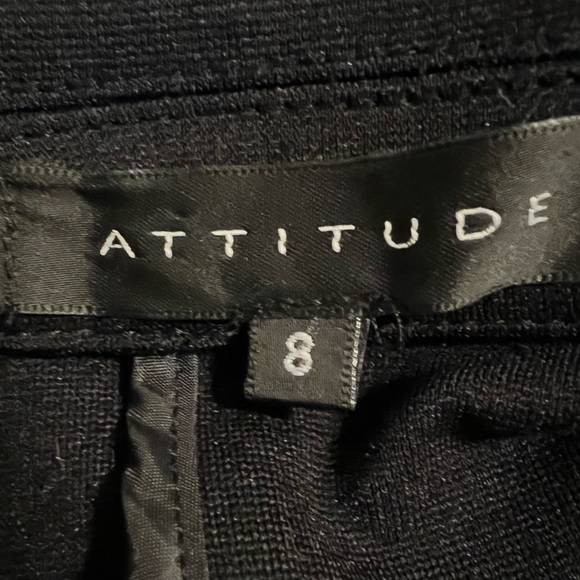 ATTITUDE. EUC. Gorgeous double breasted blazer. Fully lined. Black. 8 - Picture 11 of 12